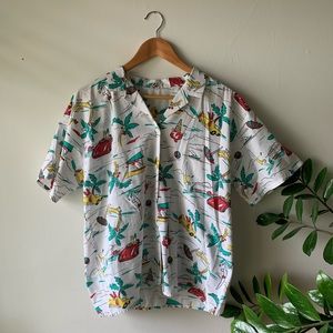 Vintage Aloha Button-Down Shirt